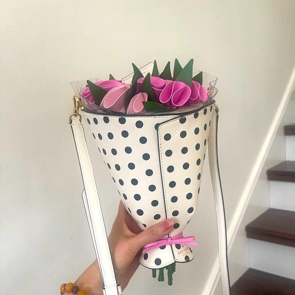 Kate spade Polka Dot Flora Flower Bouquet Crossbody - Picture 8 of 10